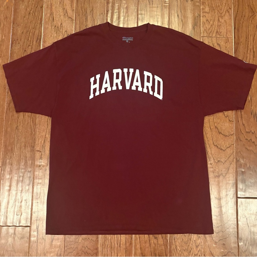 Harvard University Maroon Short Sleeve Crewneck Shirt Mens 2XL XXL